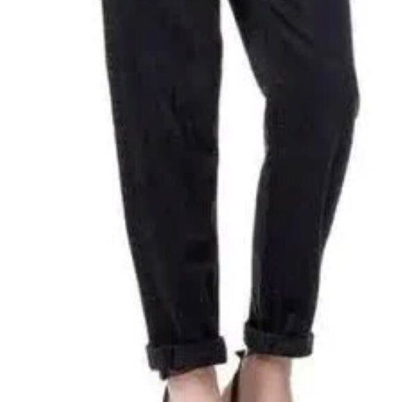 Denim x Alexander Wang 003 Boy Fit Jean Size 29 Black Fade Button Fly Distressed - Picture 2 of 7